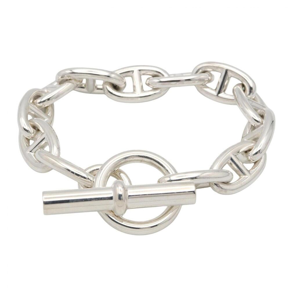 HERMES Silver Charm Bracelet